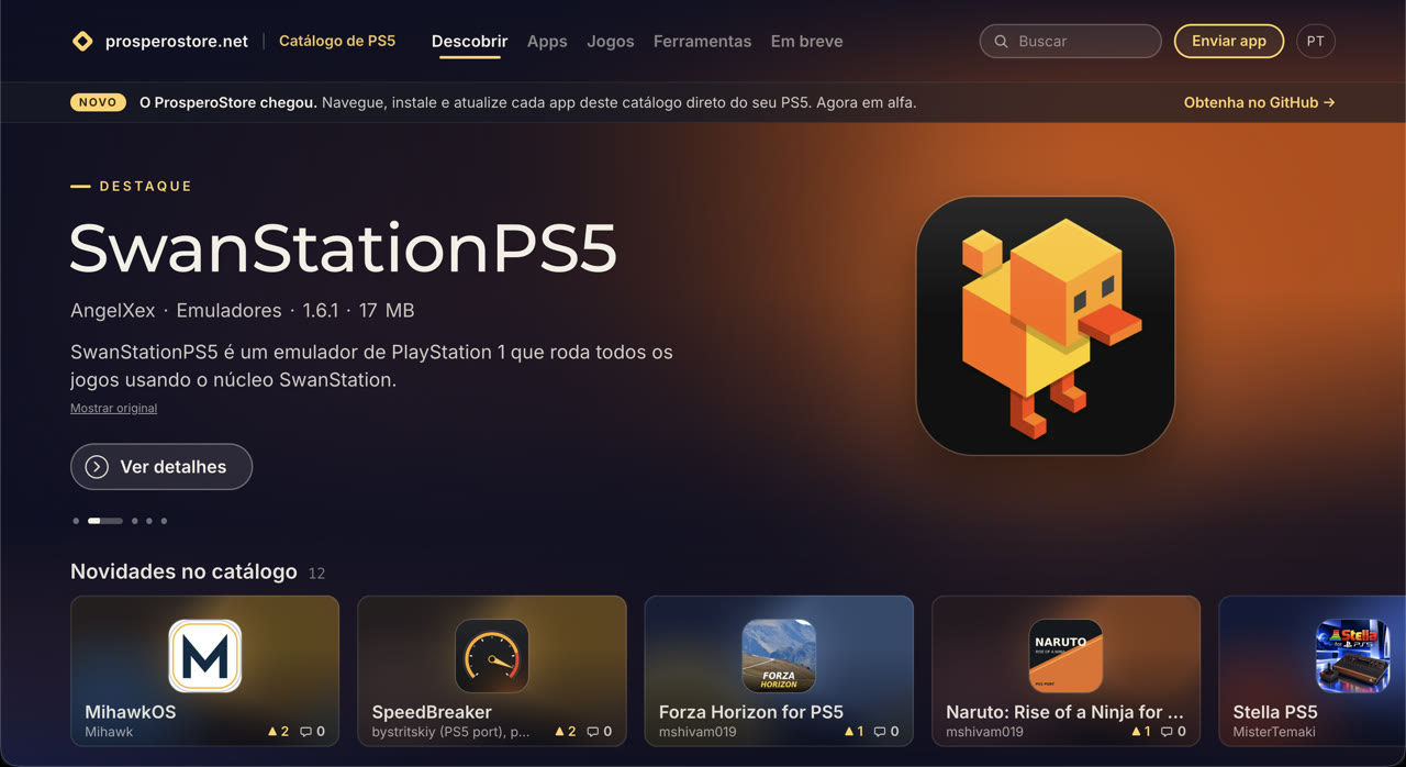 Site da Prospero Store