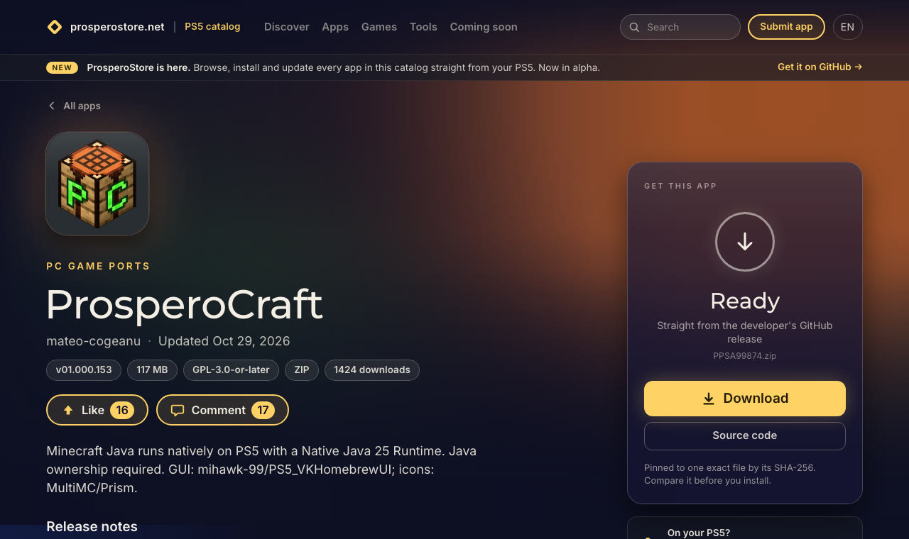 ProsperoCraft na Prospero Store