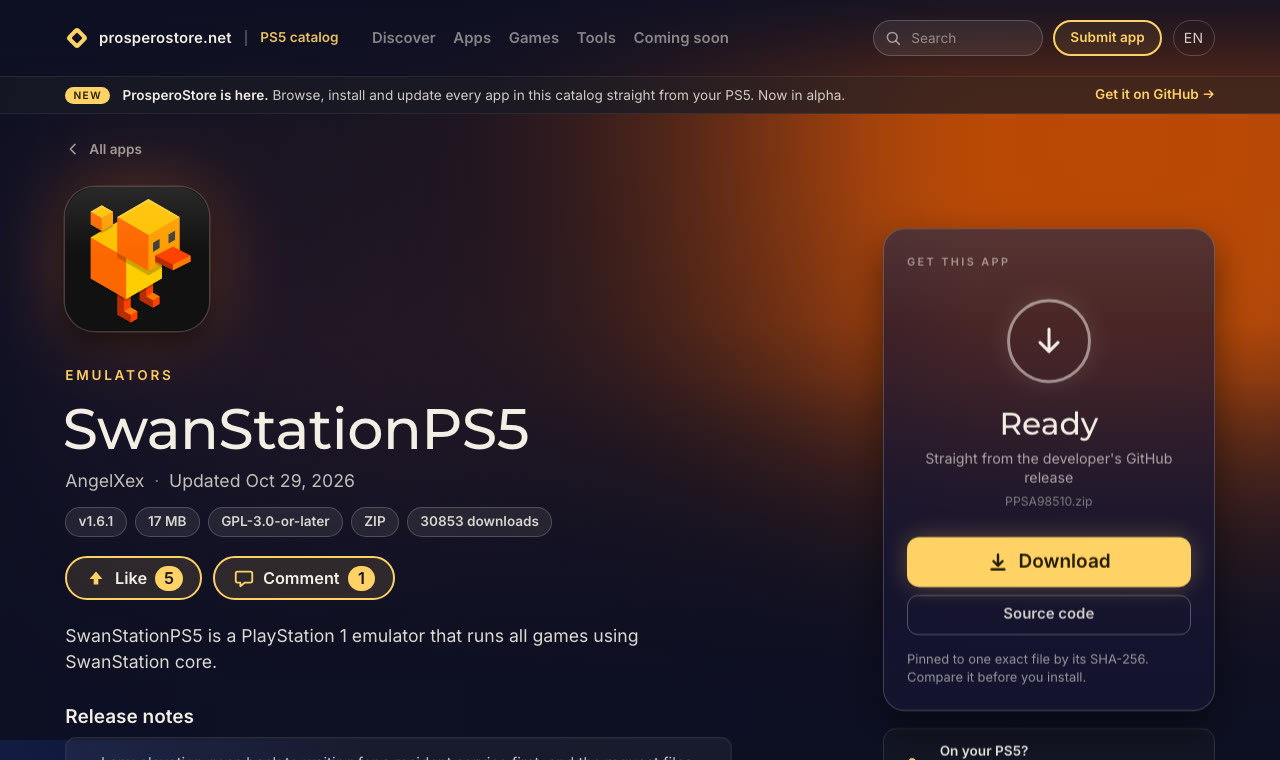 SwanStationPS5 na Prospero Store